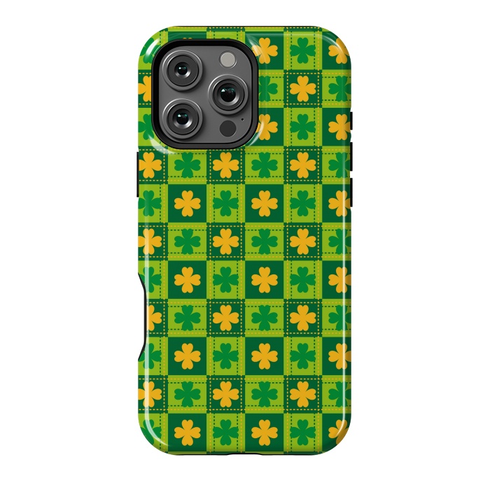 iPhone 16 Pro Max StrongFit YELLOW GREEN LEAVES PATTERN by MALLIKA