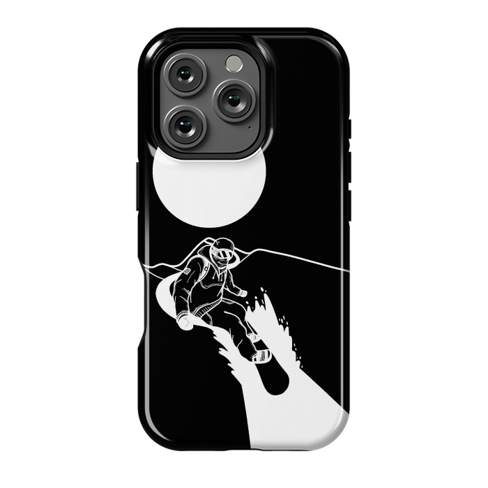 iPhone 16 Pro StrongFit The snowboarder by Steve Wade (Swade)