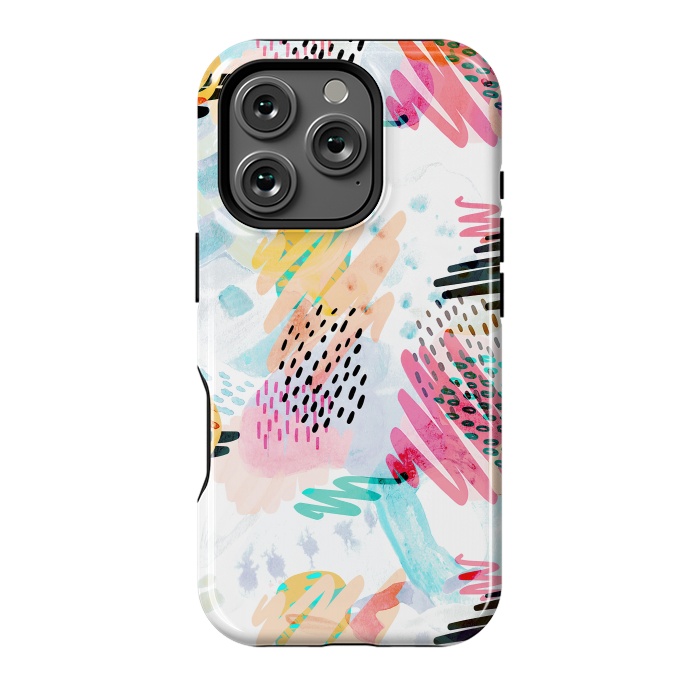 iPhone 16 Pro StrongFit Fun colorful summer doodles by Oana 