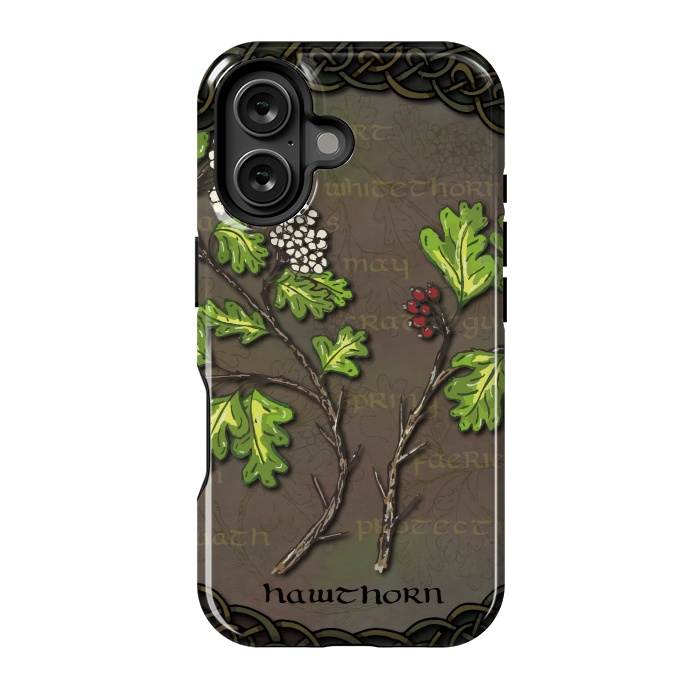 iPhone 16 StrongFit Celtic Hawthorn by Lotti Brown