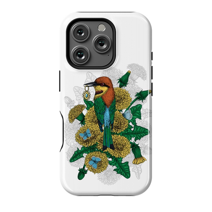 iPhone 16 Pro StrongFit The bee eater with the golden pendant by Katerina Kirilova