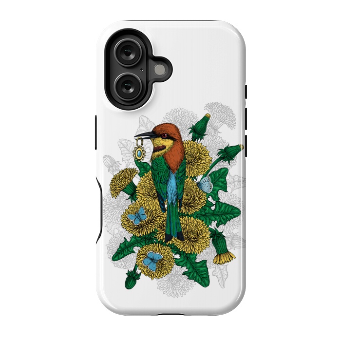 iPhone 16 StrongFit The bee eater with the golden pendant by Katerina Kirilova