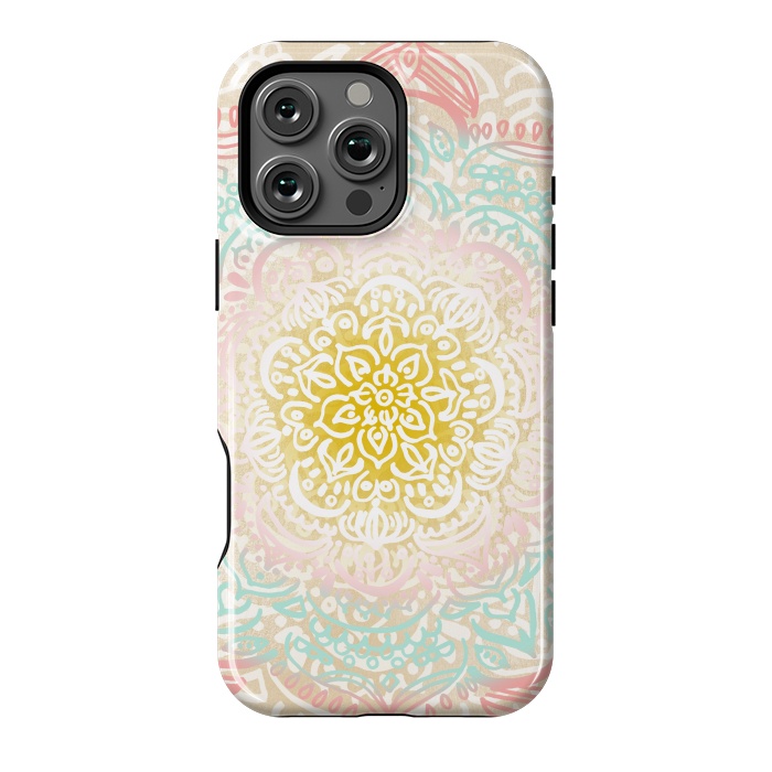 iPhone 16 Pro Max StrongFit Desert Sunrise Mandala by Tangerine-Tane