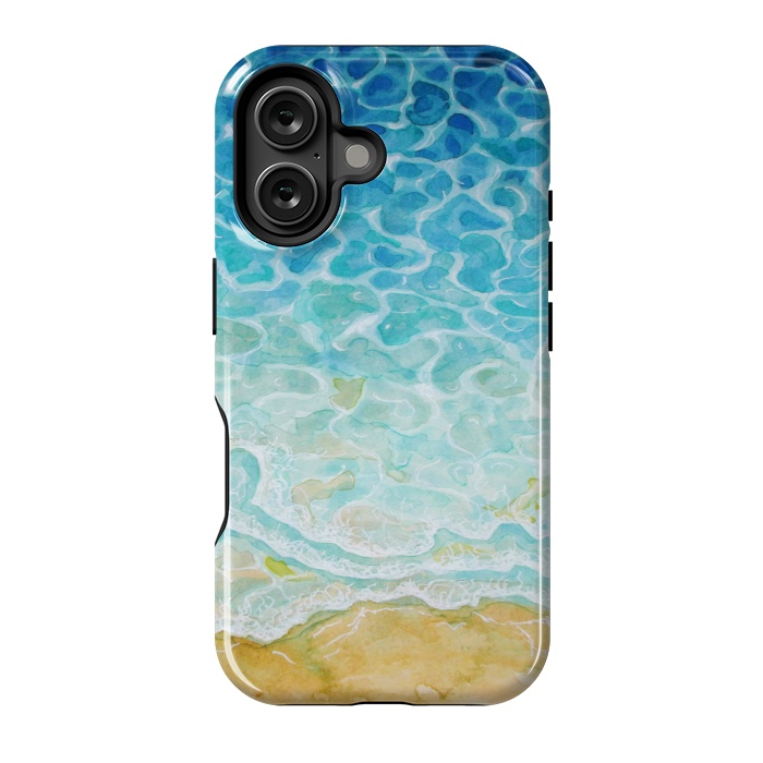 iPhone 16 StrongFit Watercolor Sea G564 by Medusa GraphicArt