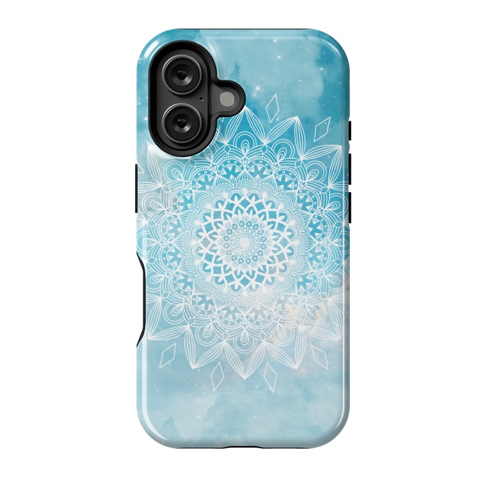 iPhone 16 StrongFit Sky mandala flower by Jms