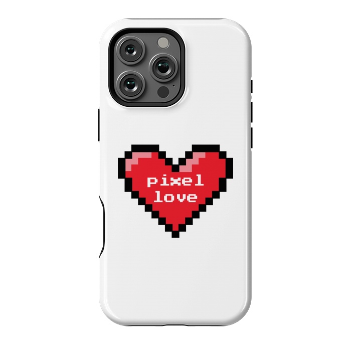 iPhone 16 Pro Max StrongFit Pixel love by Laura Nagel