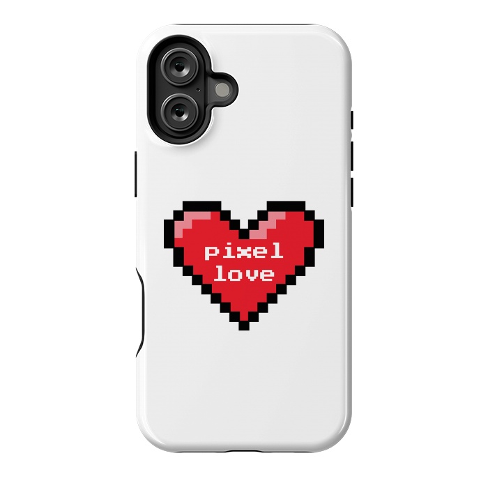 iPhone 16 Plus StrongFit Pixel love by Laura Nagel