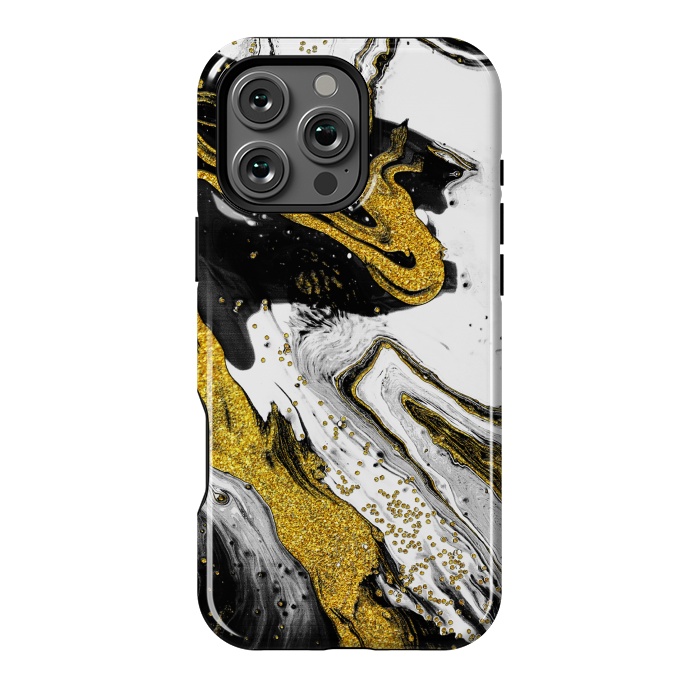 iPhone 16 Pro Max StrongFit Luxe Black and Gold by Ashley Camille