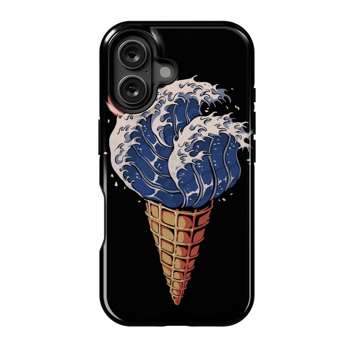 iPhone 16 StrongFit Kanagawa Ice Cream  by Ilustrata