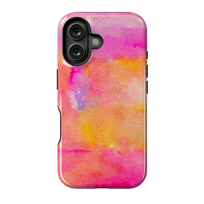 iPhone 16 StrongFit Be A Rainbow In Someone's Cloud | Modern Bohemian Watercolor Painting Optimism Positivity Good Vibes by Uma Prabhakar Gokhale