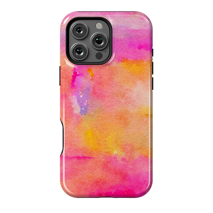 iPhone 16 Pro Max StrongFit Be A Rainbow In Someone's Cloud | Modern Bohemian Watercolor Painting Optimism Positivity Good Vibes by Uma Prabhakar Gokhale