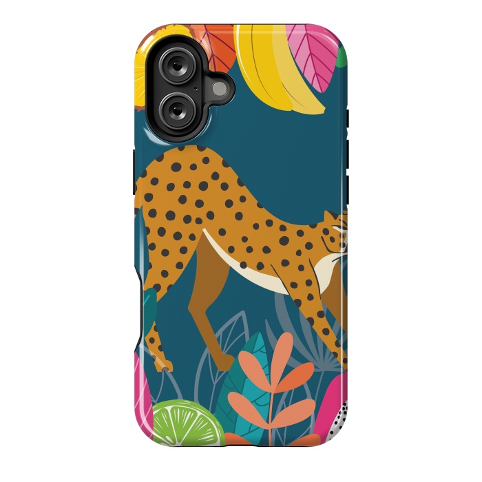 iPhone 16 Plus StrongFit Cheetah stretching in the wild by Jelena Obradovic