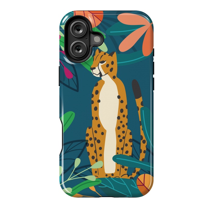 iPhone 16 Plus StrongFit Cheetah chilling by Jelena Obradovic