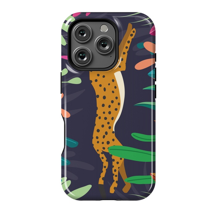 iPhone 16 Pro StrongFit Cheetah running by Jelena Obradovic