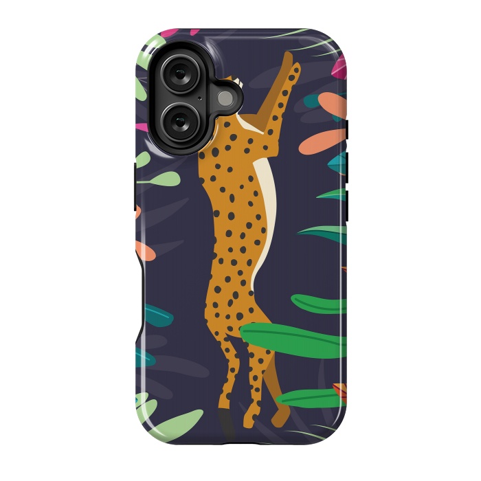 iPhone 16 StrongFit Cheetah running by Jelena Obradovic