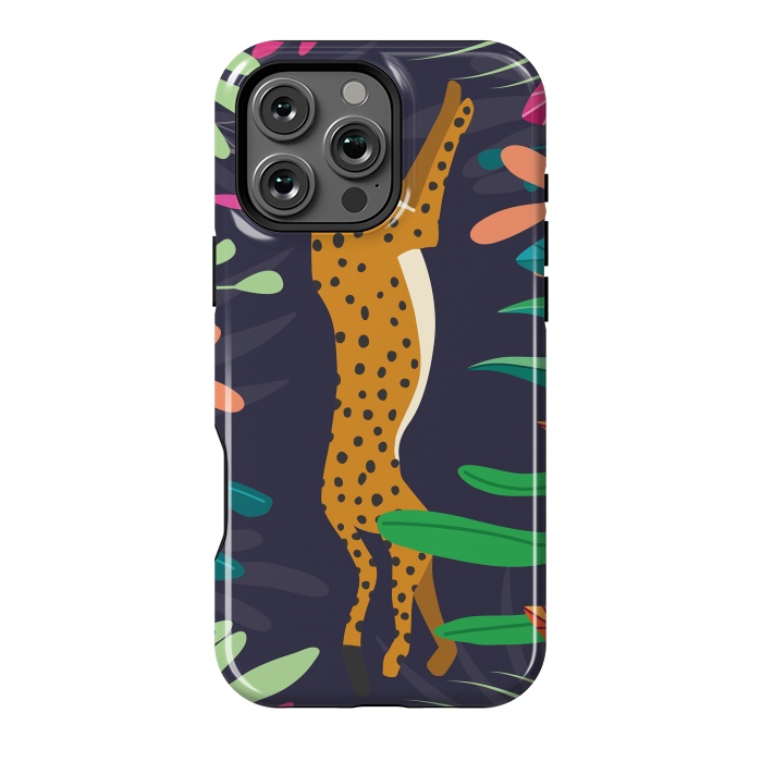 iPhone 16 Pro Max StrongFit Cheetah running by Jelena Obradovic