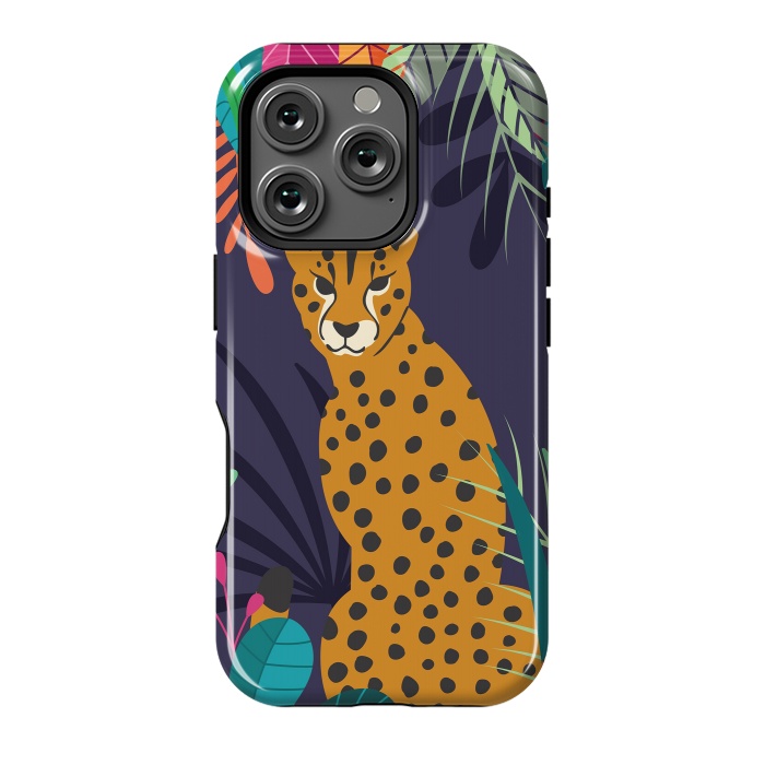 iPhone 16 Pro StrongFit Cheetah sitting in the wild by Jelena Obradovic