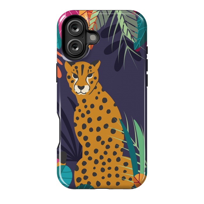 iPhone 16 Plus StrongFit Cheetah sitting in the wild by Jelena Obradovic