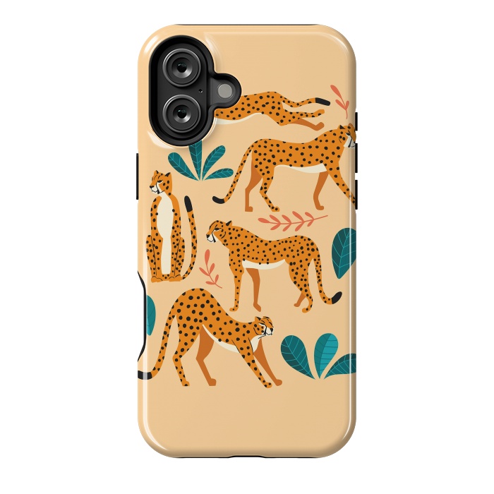 iPhone 16 Plus StrongFit Cheetahs beige 02 by Jelena Obradovic