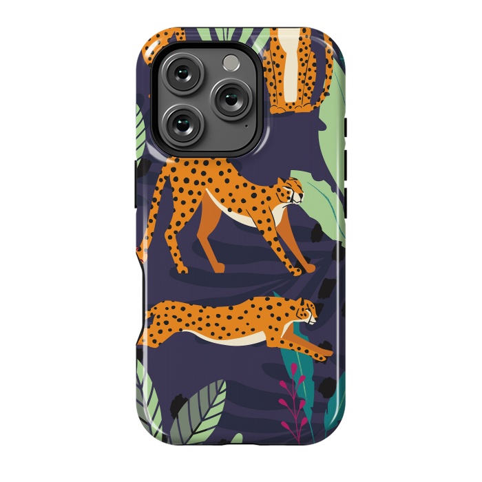 iPhone 16 Pro StrongFit Cheetah pattern 02 by Jelena Obradovic