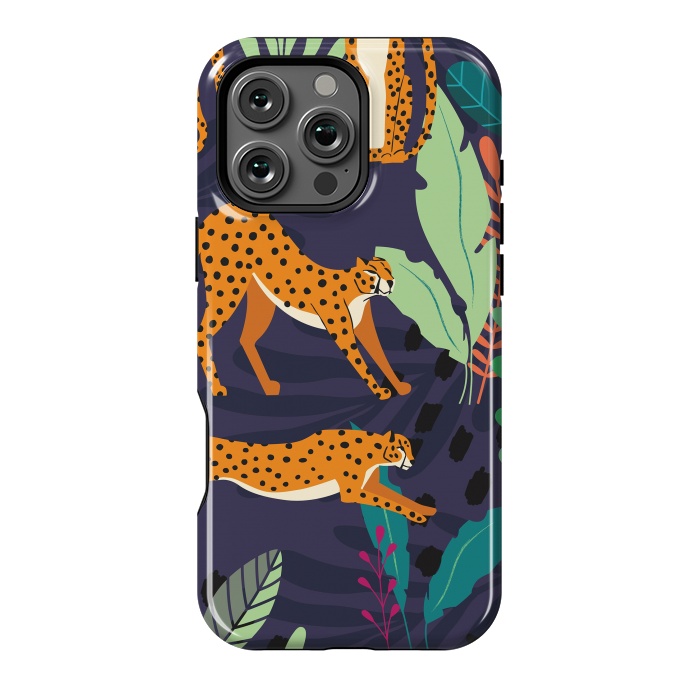 iPhone 16 Pro Max StrongFit Cheetah pattern 02 by Jelena Obradovic