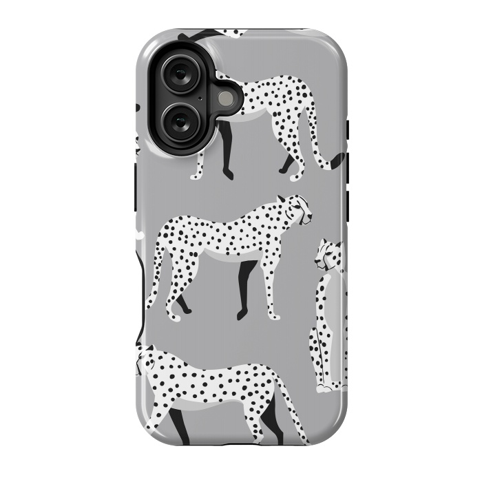 iPhone 16 StrongFit Cheetah pattern 04 by Jelena Obradovic