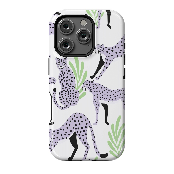 iPhone 16 Pro StrongFit Cheetah pattern 05 by Jelena Obradovic