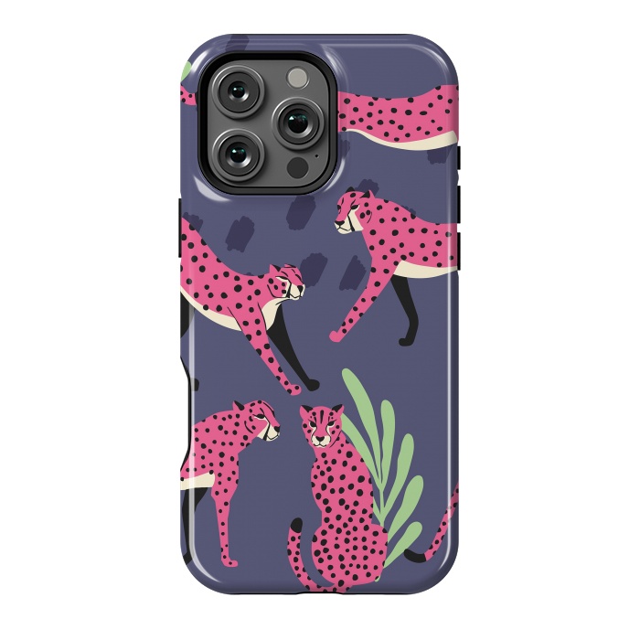 iPhone 16 Pro Max StrongFit Cheetah pattern 06 by Jelena Obradovic