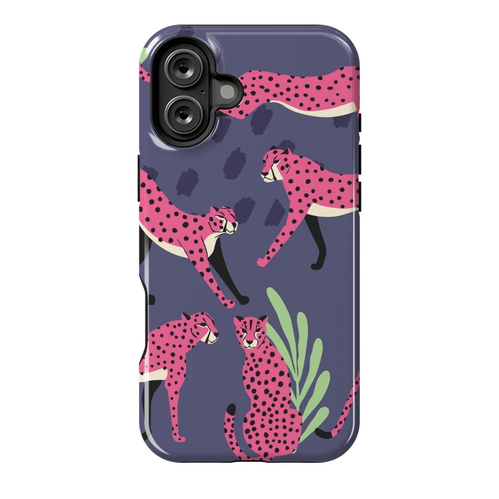 iPhone 16 Plus StrongFit Cheetah pattern 06 by Jelena Obradovic