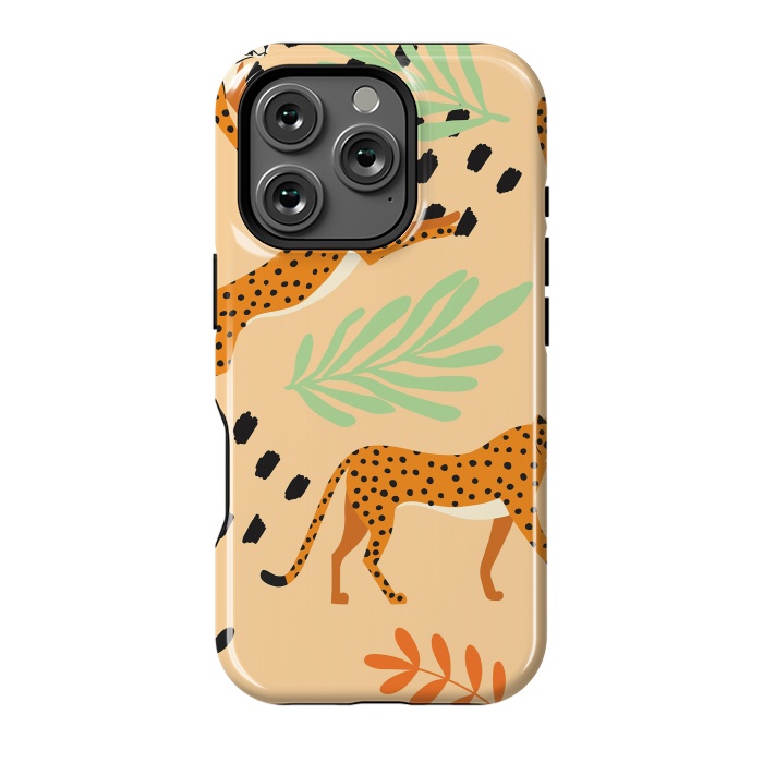 iPhone 16 Pro StrongFit Cheetah pattern 07 by Jelena Obradovic