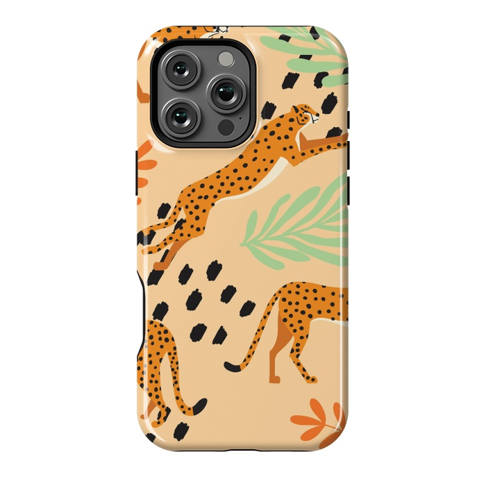 iPhone 16 Pro Max StrongFit Cheetah pattern 07 by Jelena Obradovic