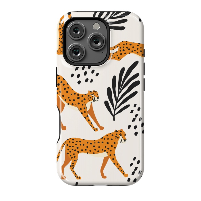 iPhone 16 Pro StrongFit Cheetah pattern 09 by Jelena Obradovic