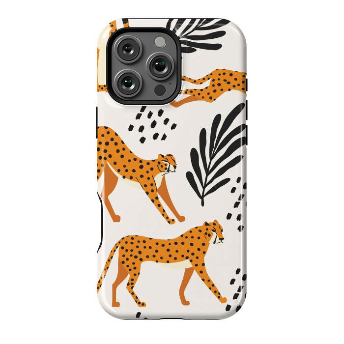 iPhone 16 Pro Max StrongFit Cheetah pattern 09 by Jelena Obradovic