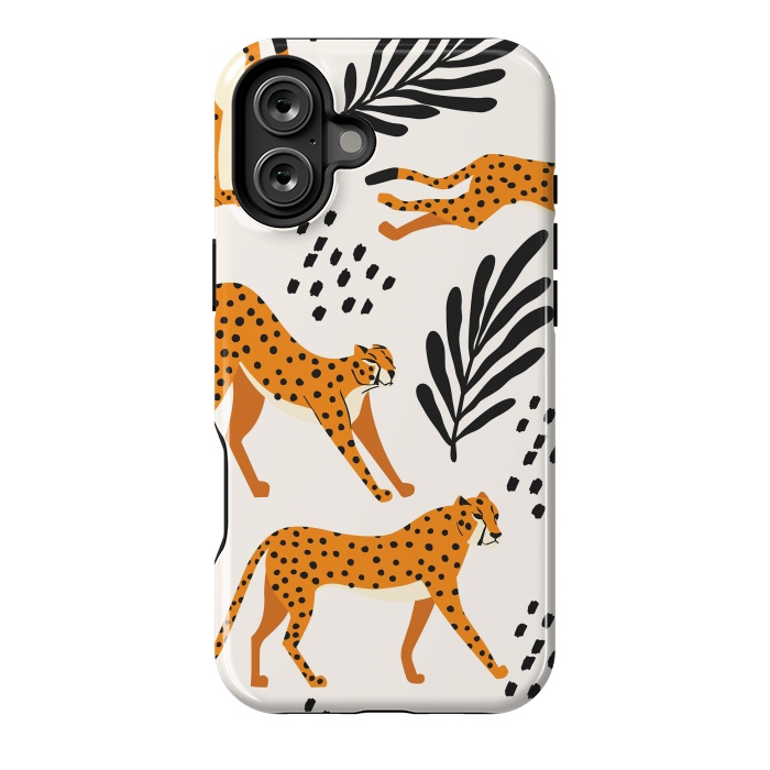 iPhone 16 Plus StrongFit Cheetah pattern 09 by Jelena Obradovic