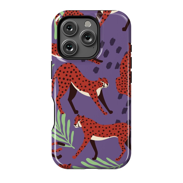 iPhone 16 Pro StrongFit Cheetah pattern 10 by Jelena Obradovic