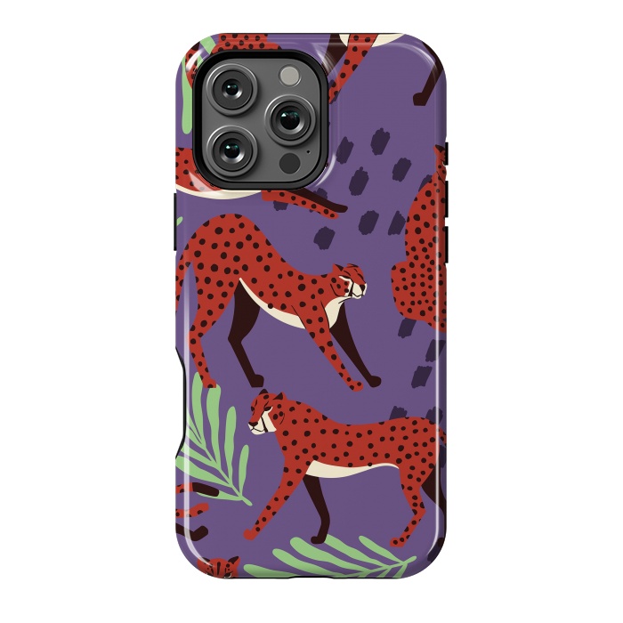 iPhone 16 Pro Max StrongFit Cheetah pattern 10 by Jelena Obradovic