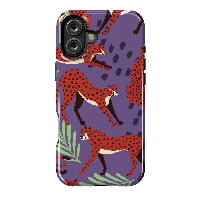 iPhone 16 Plus StrongFit Cheetah pattern 10 by Jelena Obradovic