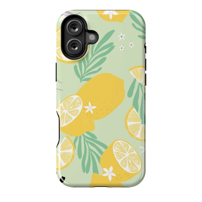 iPhone 16 Plus StrongFit Lemon pattern 04 by Jelena Obradovic