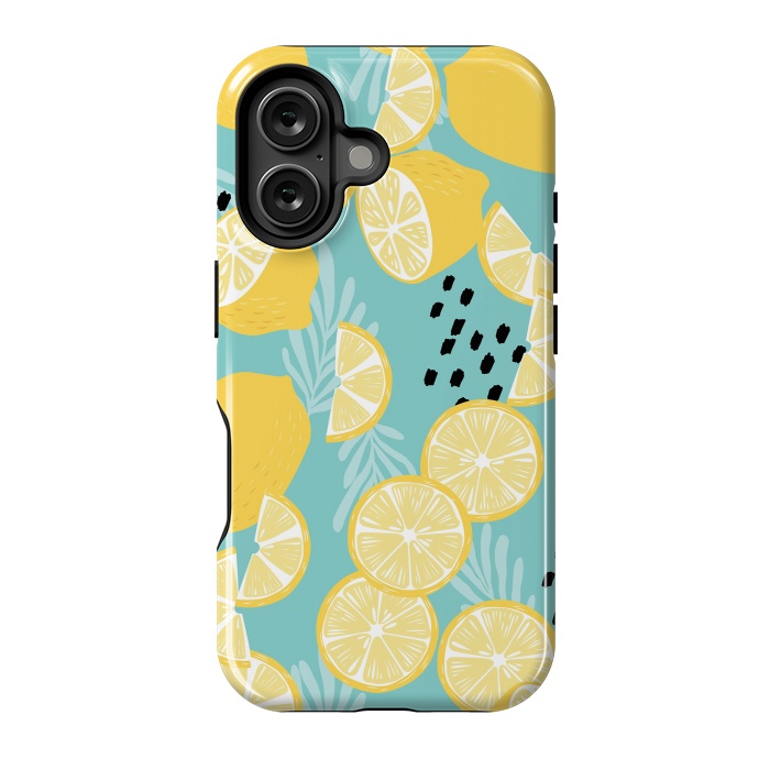 iPhone 16 StrongFit Lemon pattern 06 by Jelena Obradovic