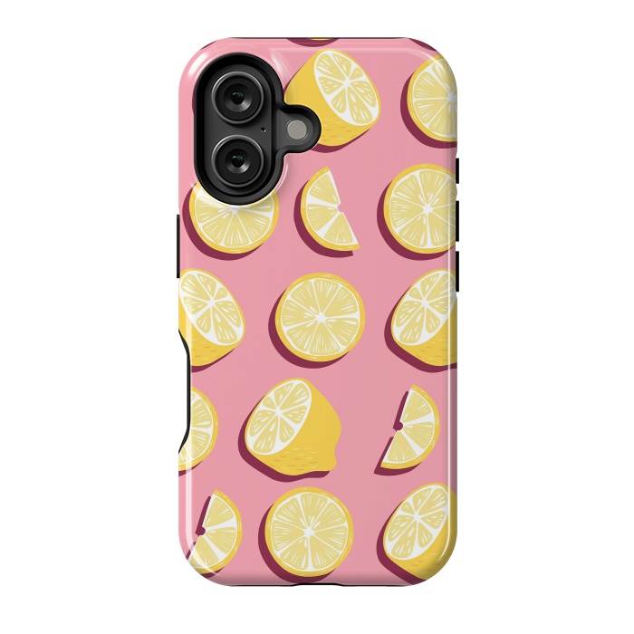 iPhone 16 StrongFit Lemon pattern 07 by Jelena Obradovic