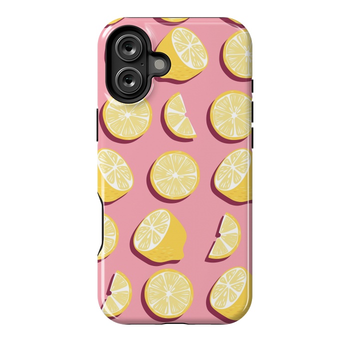 iPhone 16 Plus StrongFit Lemon pattern 07 by Jelena Obradovic