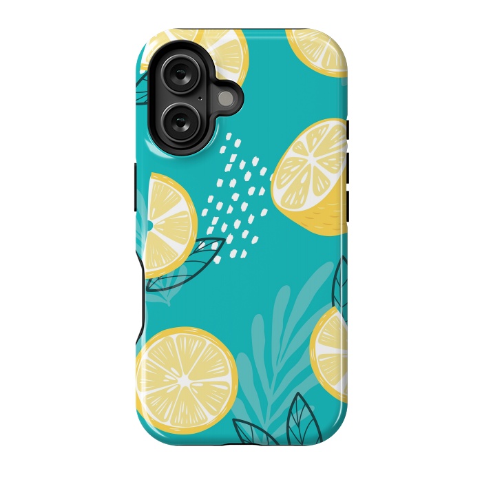 iPhone 16 StrongFit Lemon pattern 08 by Jelena Obradovic