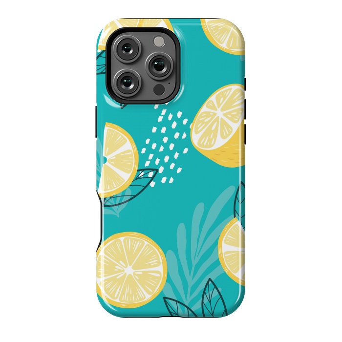 iPhone 16 Pro Max StrongFit Lemon pattern 08 by Jelena Obradovic