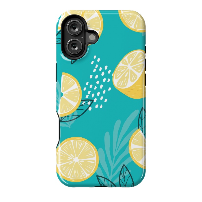 iPhone 16 Plus StrongFit Lemon pattern 08 by Jelena Obradovic