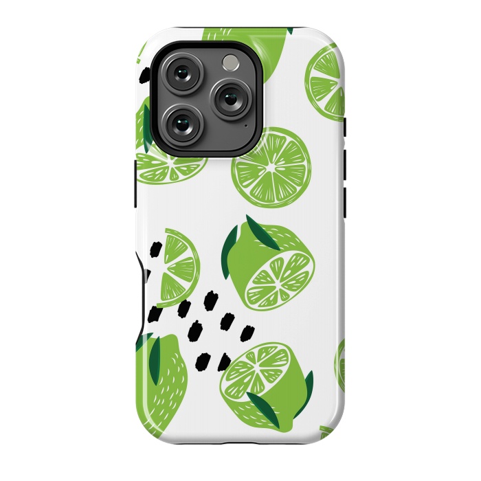 iPhone 16 Pro StrongFit Lime pattern 01 by Jelena Obradovic