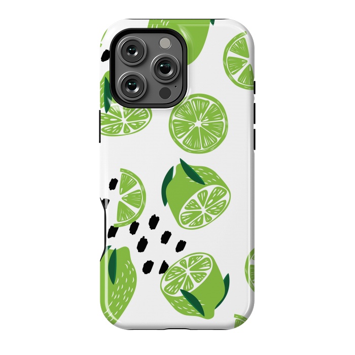 iPhone 16 Pro Max StrongFit Lime pattern 01 by Jelena Obradovic