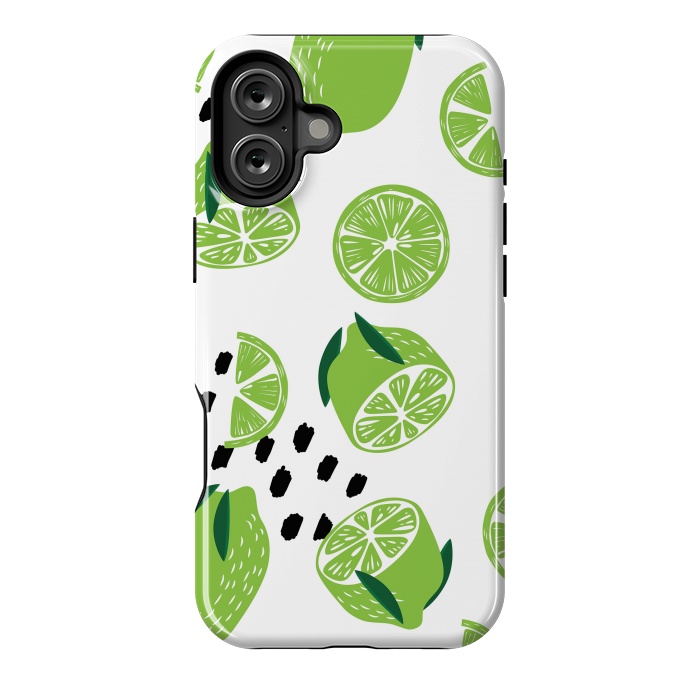 iPhone 16 Plus StrongFit Lime pattern 01 by Jelena Obradovic