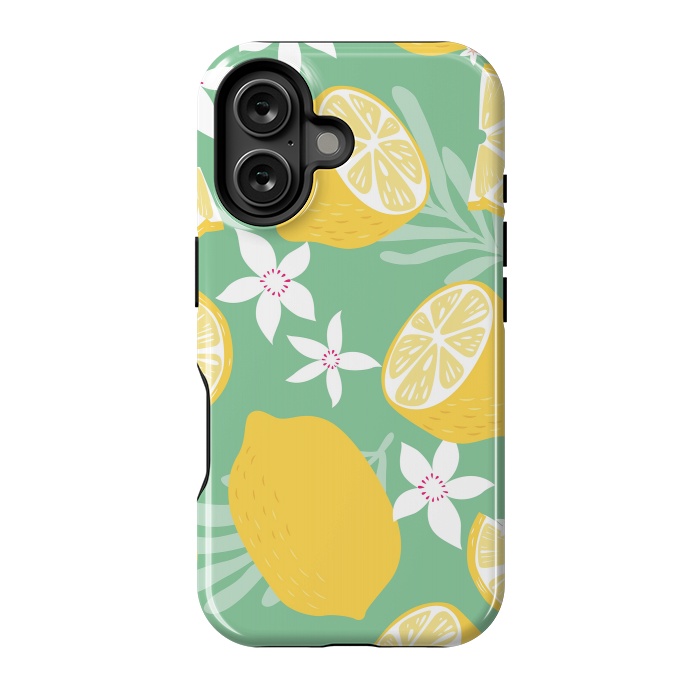 iPhone 16 StrongFit Lemon pattern 09 by Jelena Obradovic