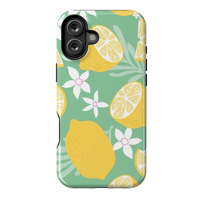 iPhone 16 Plus StrongFit Lemon pattern 09 by Jelena Obradovic