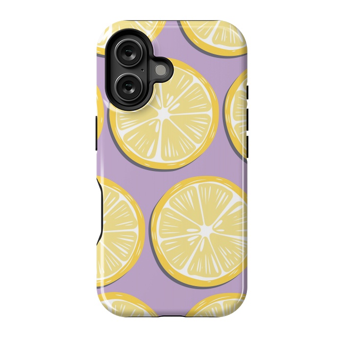 iPhone 16 StrongFit Lemon pattern 10 by Jelena Obradovic